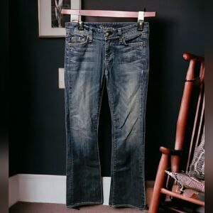 Fidelity Lotus Low Waist Boot Flare Denim Jeans Size 27